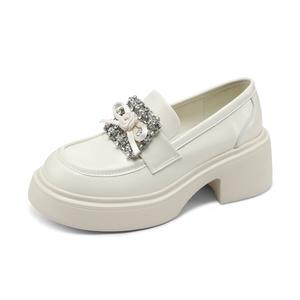 FMM Лоферы женские черные/экрю, цвет Ecru