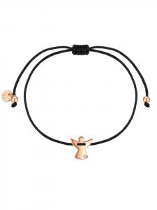 Glanzstücke München Браслет в виде ангела из стерлингового серебра с выращенным в лаборатории бриллиантом в оправе из розового золота