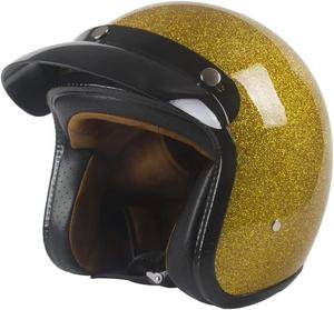 Шлем мотоциклетный Harssidanzar DOT CU601, золотой