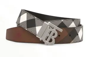 Кожаный ремень унисекс Burberry, Brown