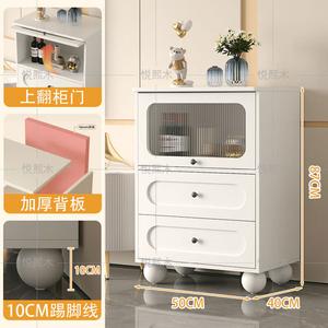 Yu Senyi Комод 60 см для гостиной настенный с 4+ ящиками и стеклянными дверцами, черно-белое сочетание