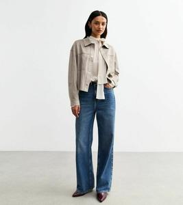 Легкая куртка FAUX SUEDE UNLINED New Look, бежевый