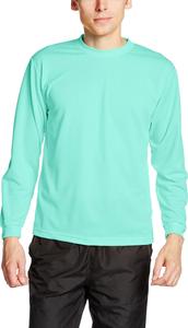 Футболка с длинными рукавами и круглым вырезом Glimmer 00304-ALT, сухая, 113 г (4,4 унции), мятно-зеленый