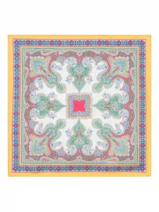 Шелковый платок-паше с принтом пейсли ETRO, мультицвет