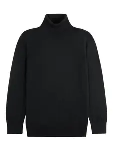 Джемпер с высоким воротником Fay, черный