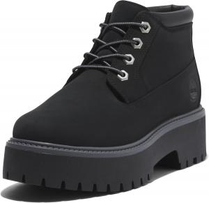 Женские походные ботинки Timberland Stone Street Mid с платформой и шнуровкой, Jet Black