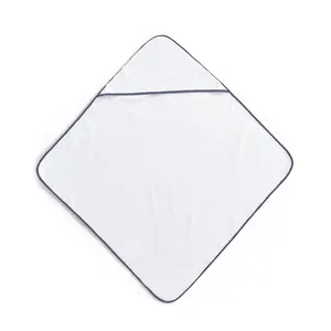 Капюшонное полотенце Baby Christy, белый/синий