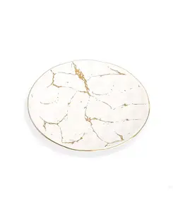 10-Дюймовые обеденные тарелки с рисунком, набор из 4 шт. Classic Touch, white