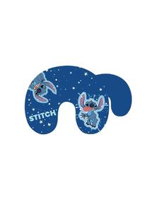 Детская дорожная подушка Lilo & Stitch – мягкая подушка для комфортных путешествий Disney, синяя 30 см