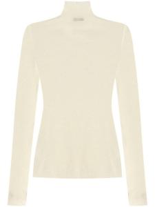 Fabiana Filippi свитер с ребристым воротом, нейтральный цвет