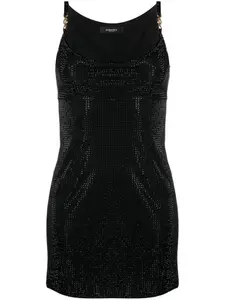 Платье мини Medusa '95 с кристаллами VERSACE, черный