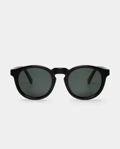 Унисекс солнцезащитные очки с черной ацетатной оправой и классическими линзами Mr. Boho