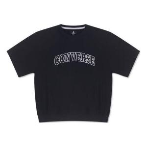 Футболка retro chuck crew t-shirt 'black' Converse, черный