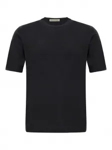 Футболка с короткими рукавами из смесовой шерсти Filippo De Laurentiis, черный