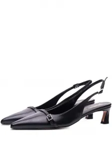 Туфли с пряжками Poche Paris, черный