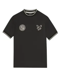 Футболка с футбольным принтом Lyle & Scott, Jet Black