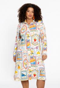 Платье YOEK PRINT, Weiß/White