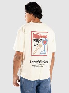 Футболка Anerkjendt Akvillads Social Print T-Shirt, tofu