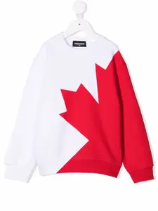 Толстовка с графичным принтом DSQUARED2 KIDS, белый