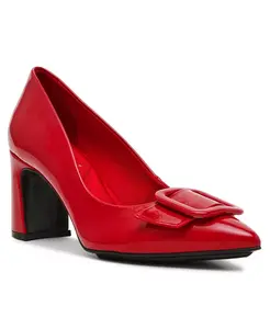 Туфли-лодочки Bentley Buckle с острым носом и квадратным каблуком Anne Klein, красный