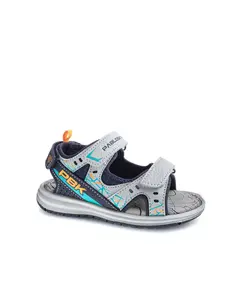 Сандалии для мальчиков с застежкой-липучкой Pablosky, серый