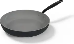 Сковорода BE Living - Ø 28 см - совместима с индукционной плитой - антипригарное покрытие - подходит для всех типов плит - без ПФОК - черная Megaprojects B.V.