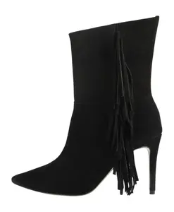 Сапоги на каблуках L37, черный