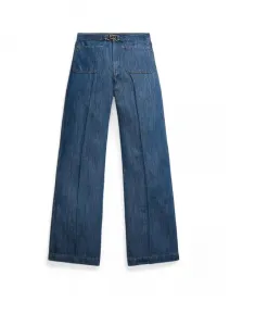 Широкие джинсы-клеш Polo Ralph Lauren, синий