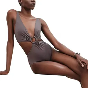 HERMES Купальник One piece женский Brown