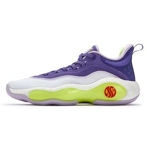 361° AG6 White Clown кроссовки баскетбольные мужские низкие с амортизацией, противоскользящие, износостойкие, ультрафиолет