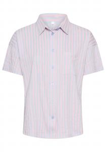 VIVANCE Пижамная рубашка в светло-голубом цвете