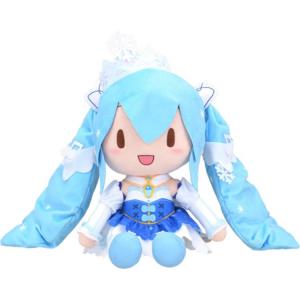 Плюшевая кукла Hatsune Miku Vocaloid Snow Miku высотой 27 см SEGA
