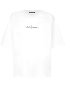 Футболка с принтом Marina DOLCE & GABBANA, белый