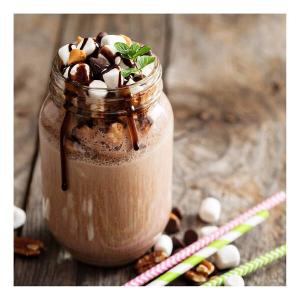 Картина на холсте A.S. Création Trinken Milkshake цвет braun/beige