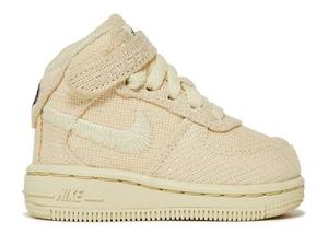 Кроссовки Nike Stussy x Air Force 1 Mid TD, бежевый