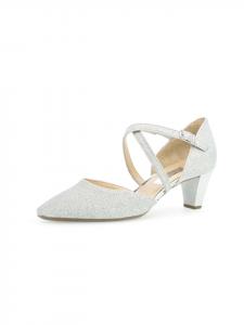 Gabor Серебристые туфли «Мэри Джейн»