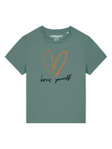 Рубашка Watapparel Self Love, изумрудный