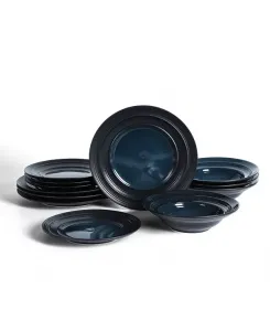 Набор столовых приборов Celeste из 12 предметов, сервиз на 4 персоны Earth & Clay, blue