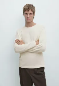 Свитер с круглым вырезом Massimo Dutti, Beige