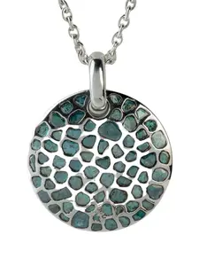 Колье Disk с бриллиантами Parts Of Four, серебристый