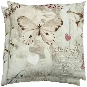 Декоративные подушки Klara, комплект из 2 штук Go-De, Creme/braun/rose + gemustert