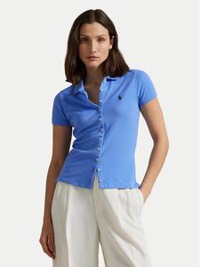 Поло slim fit 211939272005 Polo Ralph Lauren, синий
