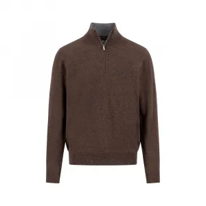 Свитер Fynch Hatton 1514802 с половинной молнией, коричневый