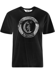 Just Cavalli футболка с логотипом, черный