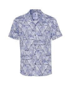 Рубашка Slim Fit на пуговицах DESOTO, синий/ночно-синий