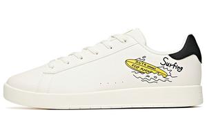 Кроссовки для скейтбординга Life Collection мужские с низким верхом цвета слоновой кости, белые/желтые/черные Anta