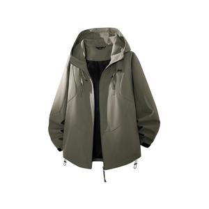 Куртка Unisex с отстегивающимся капюшоном Moderate Hard Shell Jeep, коричневый зеленый