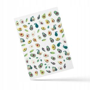 Тонкие самоклеящиеся наклейки для ногтей № CA-572., AllePaznokcie