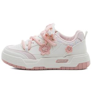 Кроссовки WARRIOR Skateboard Shoes Women's Low-Top Beige Pink