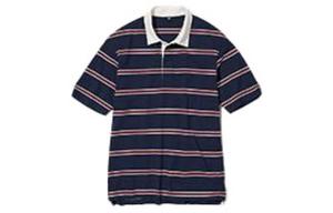 Рубашка поло унисекс темно-синяя Uniqlo, темно-синий